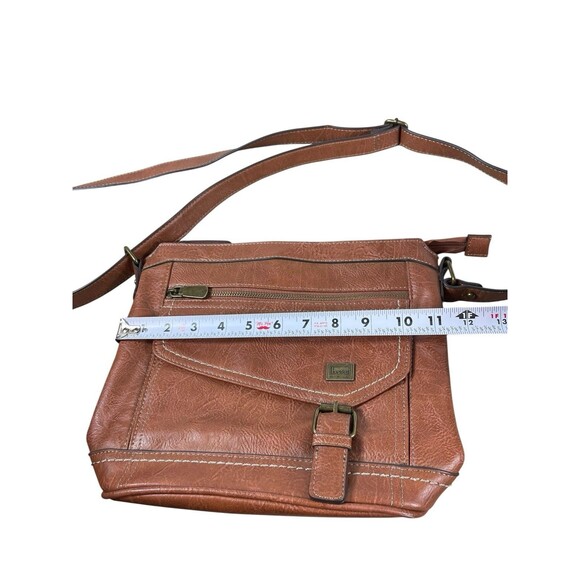 b.ø.c Born Concept Cognac Brown Faux Leather Crossbody Bag Messenger Purse - Picture 14 of 16